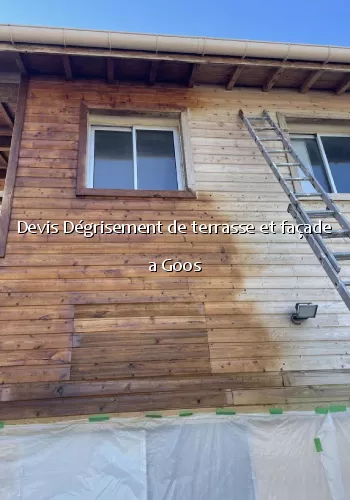 Devis Dégrisement de terrasse et façade a Goos