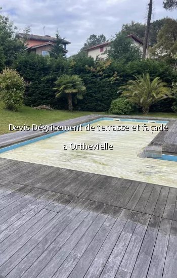 Devis Dégrisement de terrasse et façade a Orthevielle