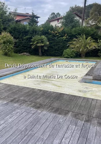 Devis Dégrisement de terrasse et façade a Sainte Marie De Gosse